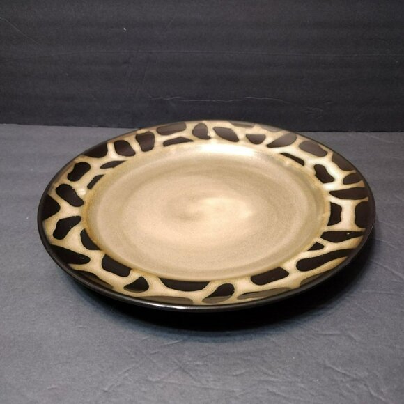 3rd Set of 2 Joseph Abboud Cheetah Dinner Plates 11" Brown Leopard Animal Print - Picture 4 of 10